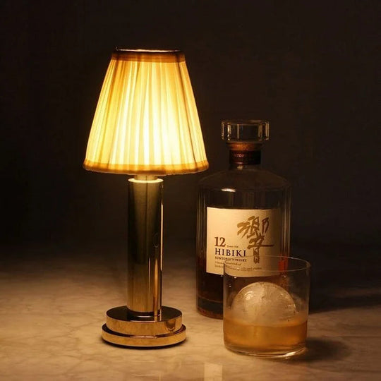 LED Wireless Metal Table Lamp - Modern, Portable, Energy-Efficient Lighting
