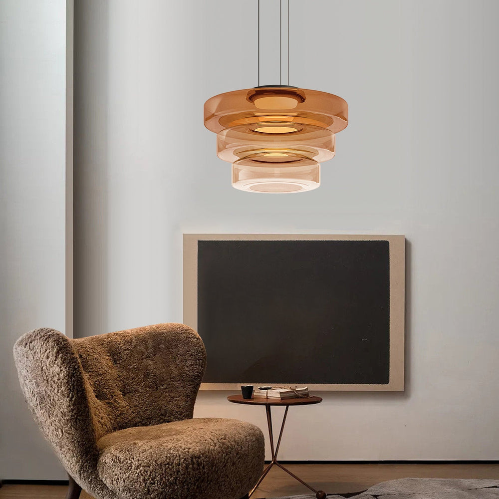 Bauhaus Glass Pendant Light | Modern Minimalist Hanging Lamp