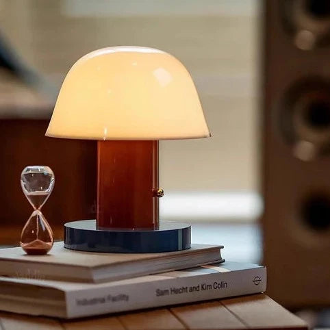 Variant image for Whimsical Mushroom Table Lamp with Touch Control and Adjustable LED Brightness for Bedroom or Living Room-2