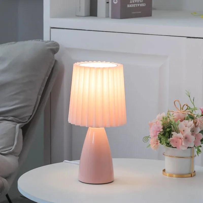Variant image for Ceramic LED Table Lamp with 3 Color Settings, Dimmable Brightness, USB-Powered – Stylish Bedside or Desk Lamp-2