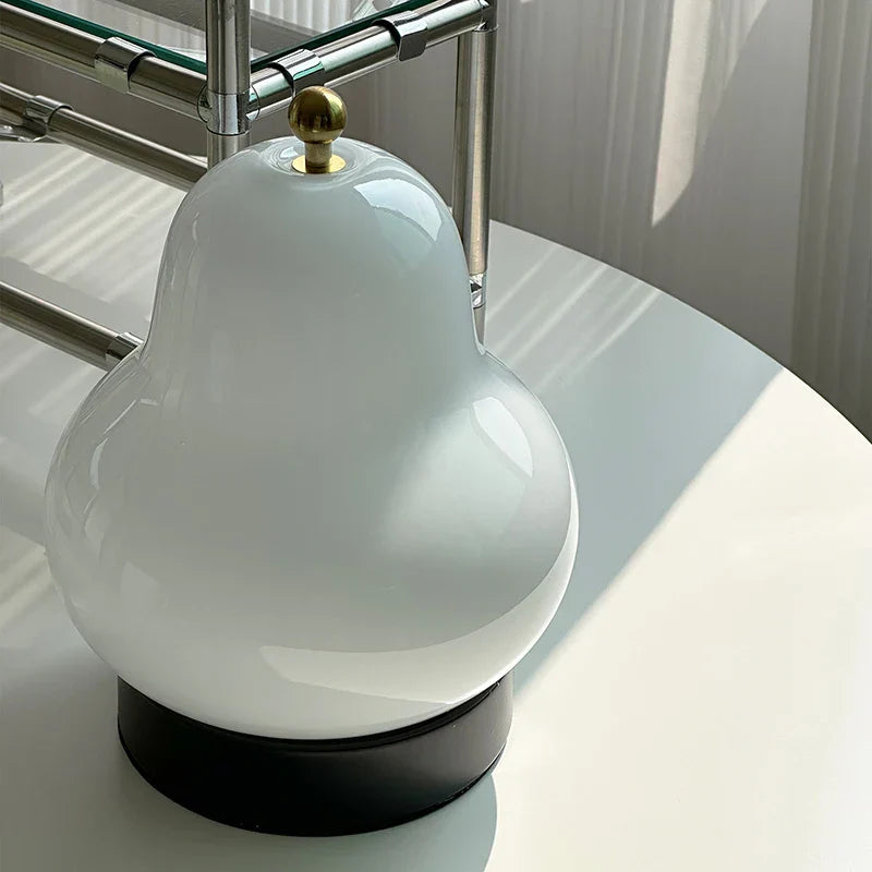 Rechargeable Color Changing LED Pear Lamp – Touch Activated, Compact Design for Indoor and Outdoor Use