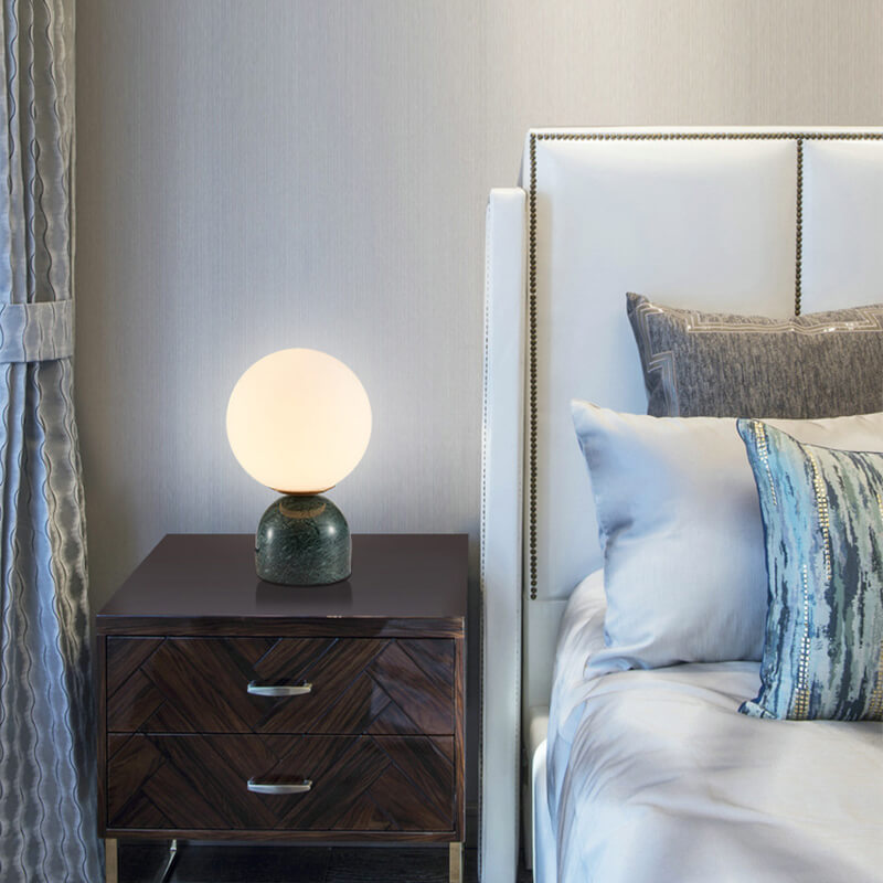 Variant image for Elegant Minimalist Marble Table Lamp – Soft Lighting for Bedside, Desk, or Living Room-3