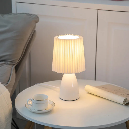 Variant image for Ceramic LED Table Lamp with 3 Color Settings, Dimmable Brightness, USB-Powered – Stylish Bedside or Desk Lamp-4