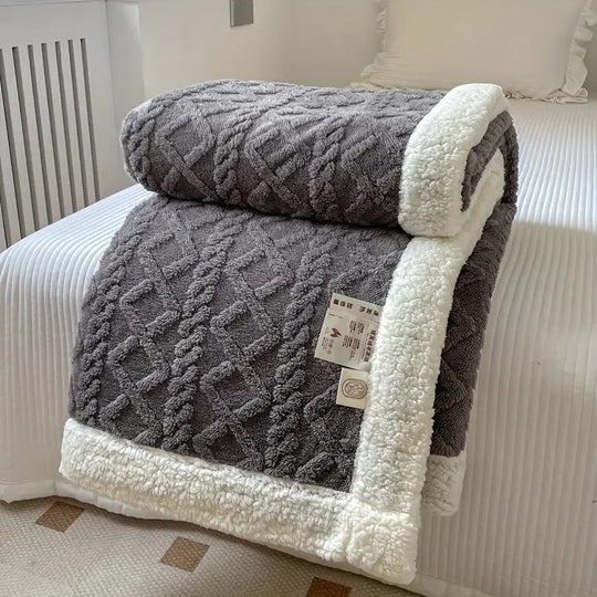 Reversible Snuggle Sherpa Blanket | Luxuriously Soft | Warm and Cosy |