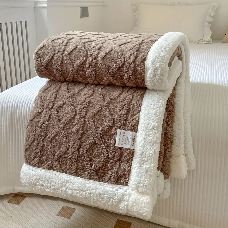Reversible Snuggle Sherpa Blanket | Luxuriously Soft | Warm and Cosy |
