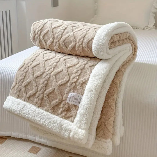 Reversible Snuggle Sherpa Blanket | Luxuriously Soft | Warm and Cosy |