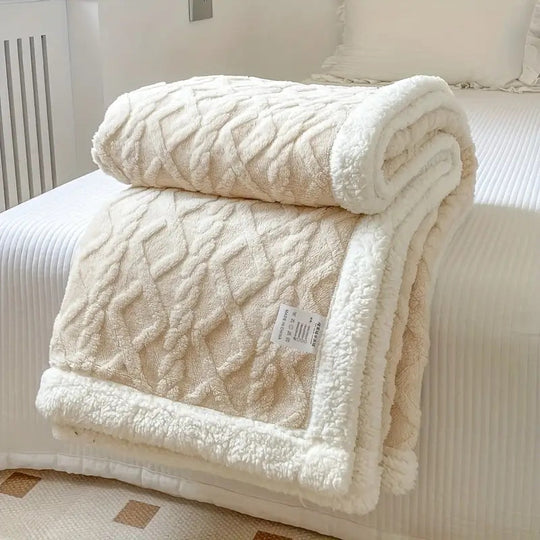 Reversible Snuggle Sherpa Blanket | Luxuriously Soft | Warm and Cosy |