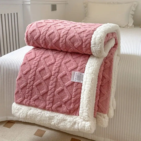 Reversible Snuggle Sherpa Blanket | Luxuriously Soft | Warm and Cosy |