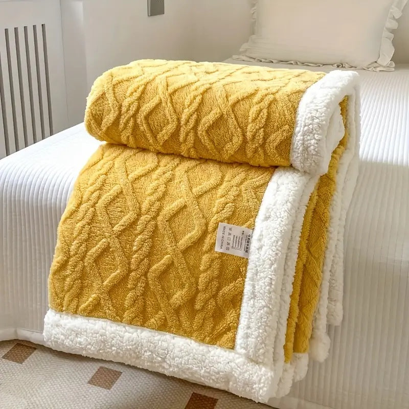 Reversible Snuggle Sherpa Blanket | Luxuriously Soft | Warm and Cosy |