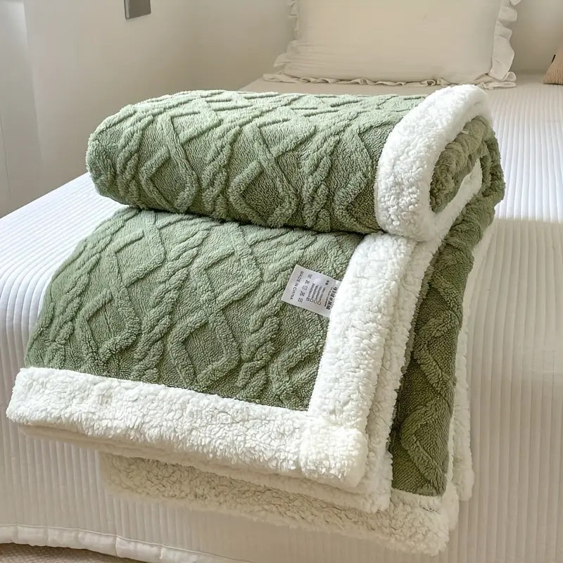 Reversible Snuggle Sherpa Blanket | Luxuriously Soft | Warm and Cosy |