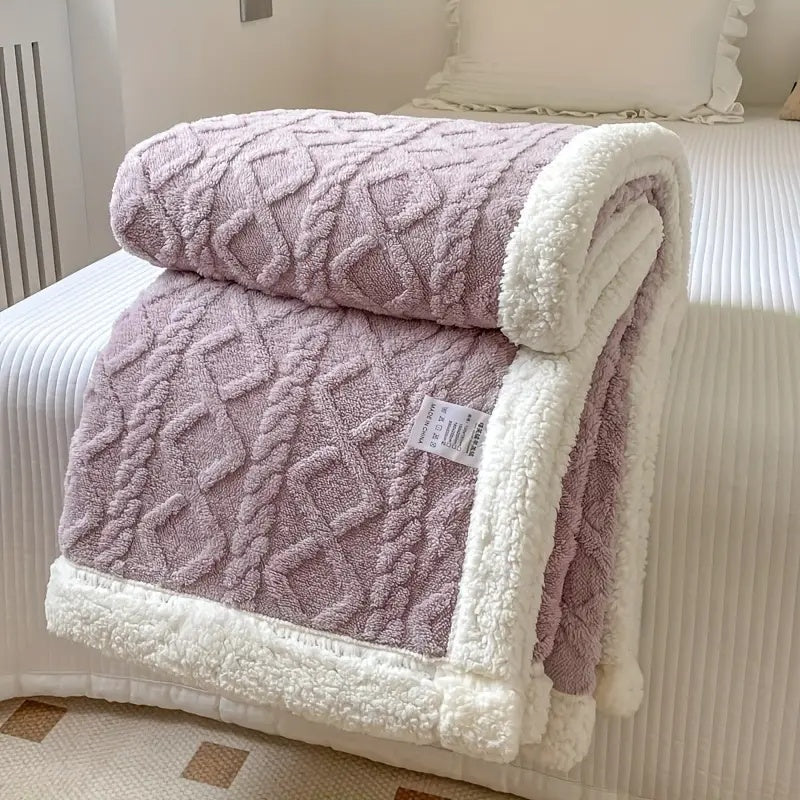 Reversible Snuggle Sherpa Blanket | Luxuriously Soft | Warm and Cosy |