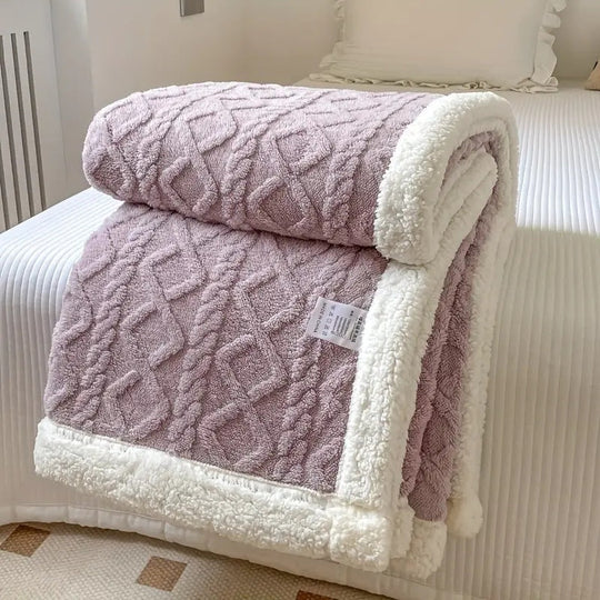 Reversible Snuggle Sherpa Blanket | Luxuriously Soft | Warm and Cosy |