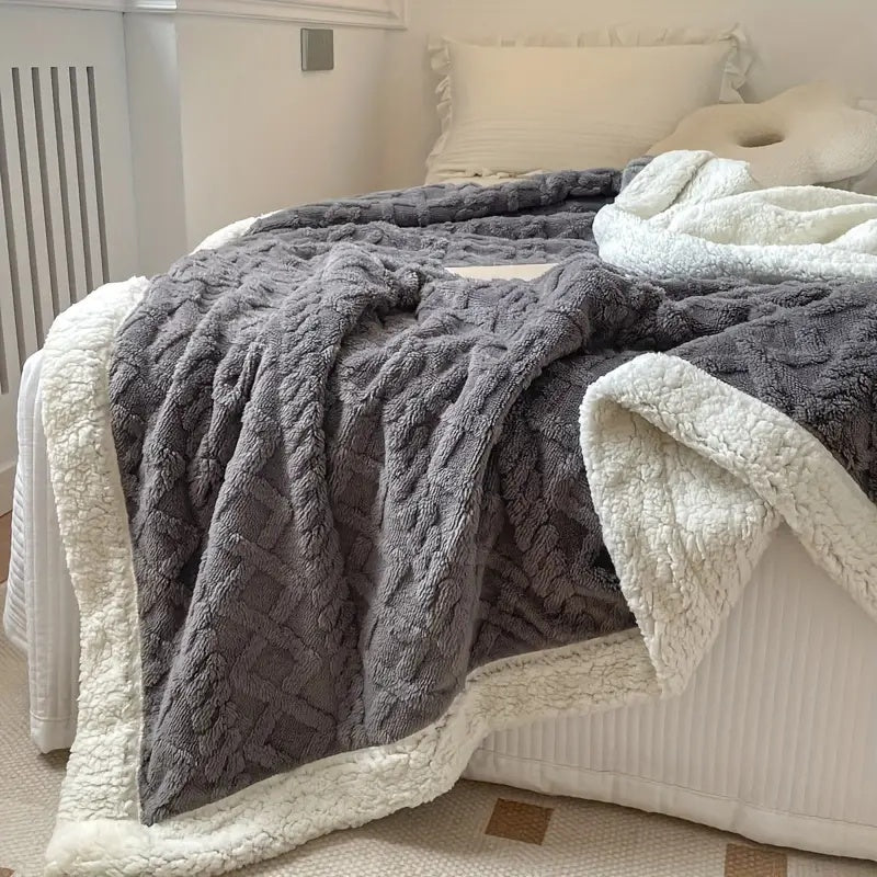 Reversible Snuggle Sherpa Blanket | Luxuriously Soft | Warm and Cosy |