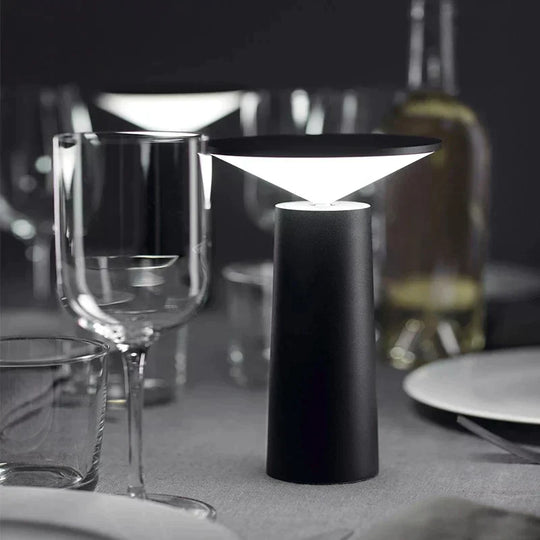 Dimmable LED Lamp with 360° Rotatable Head – Modern Minimalist Portable Design for Home and Office