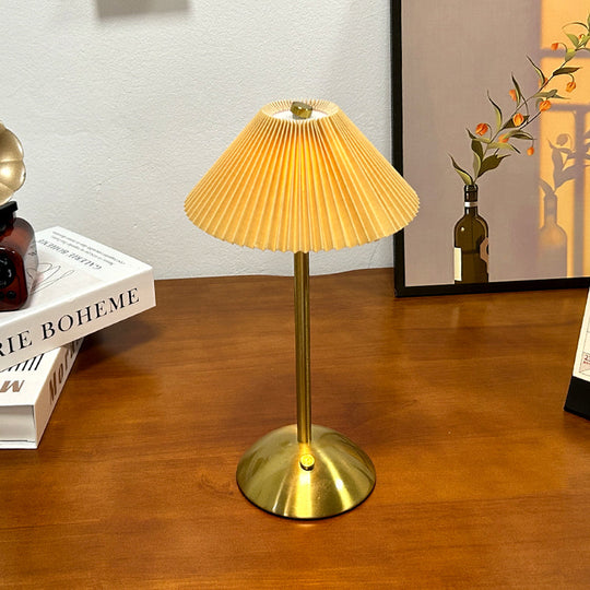 Scandinavian Cordless Table Lamp with Touch Control and USB Charging – LED Bedside or Desk Lamp