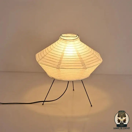 Japanese Rice Paper Table Lamp with Bamboo Frame – Elegant Minimalist Design for Bedroom or Living Room