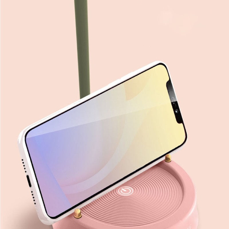 Touch Activated Flower Petal Desk Lamp – Portable Rechargeable Table Lamp with Adjustable Color Temperature and Battery Life Up to 12 Hours