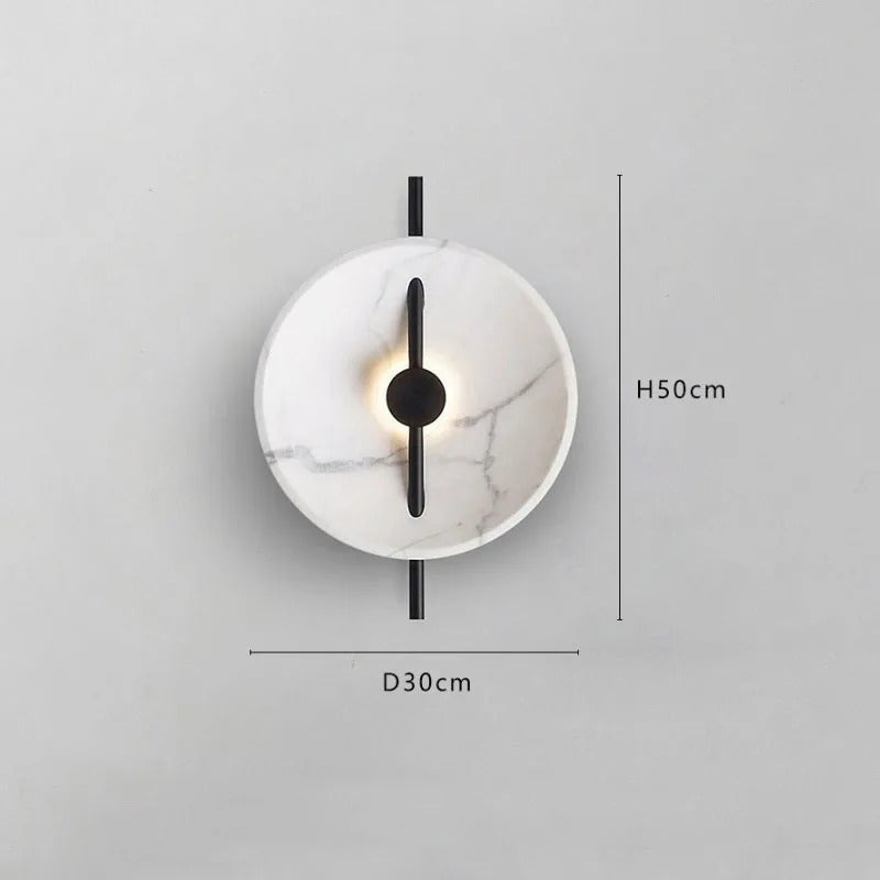 Variant image for Nordic Modern Wall Sconce - Dimmable Wall Light in White, Black, Gold - Sleek Metal and Glass Design-2