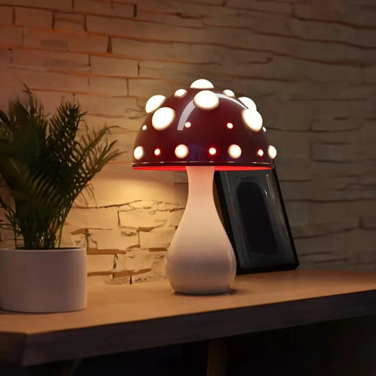 Modern Mushroom Table Lamp with Adjustable LED Lights – Corded and Cordless Options, Nature-Inspired Design