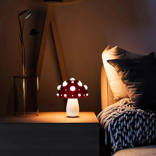 Variant image for Modern Mushroom Table Lamp with Adjustable LED Lights – Corded and Cordless Options, Nature-Inspired Design-2