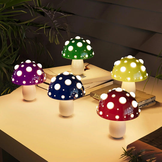 Modern Mushroom Design LED Table Lamp – Adjustable Warm White Light, Cordless USB Rechargeable, Elegant Home Decor