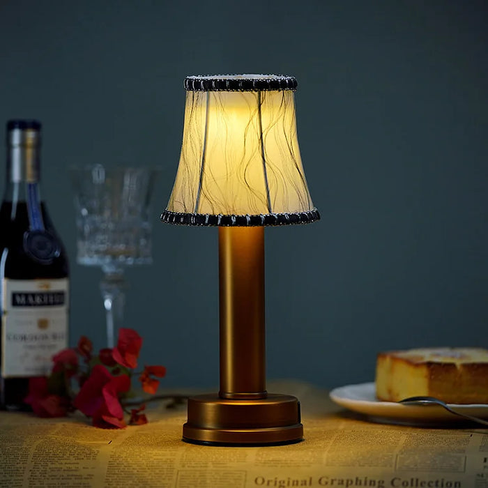 LED Wireless Metal Table Lamp - Modern, Portable, Energy-Efficient Lighting