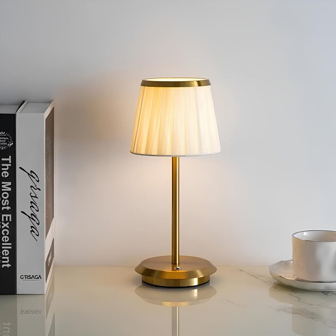 Classic Elegance Table Lamp - Dimmable Cordless Battery Operated Lamp with Waterproof Design for Indoor and Outdoor Use