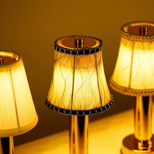 LED Wireless Metal Table Lamp - Modern, Portable, Energy-Efficient Lighting