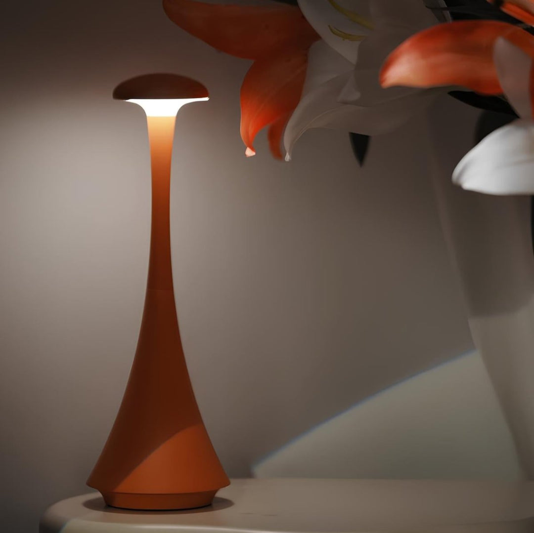 Modern Dimmable Touch Control Table Lamp – Rechargeable Aluminum Design with Adjustable Brightness and Versatile Lighting Colors