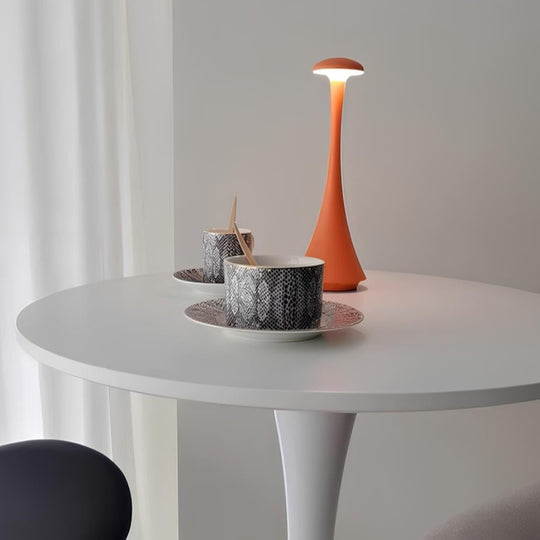 Modern Dimmable Touch Control Table Lamp – Rechargeable Aluminum Design with Adjustable Brightness and Versatile Lighting Colors