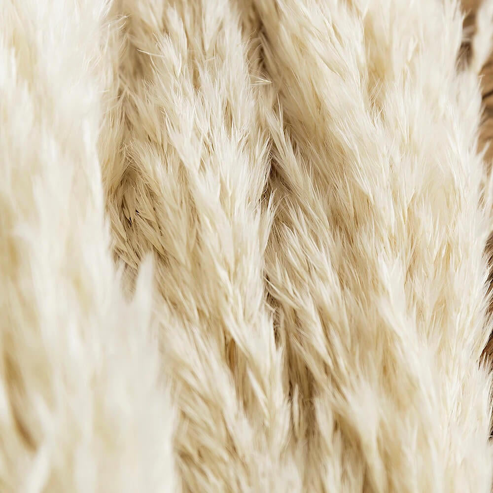 Natural Dried Pampas Grass Bouquet – 10 Fluffy Stems for Elegant Dried Flower Arrangements and Home Decor