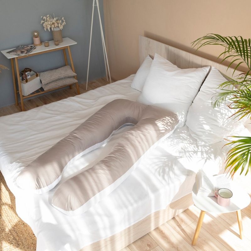 U-Shaped Full Body Pillow – Ultimate Support for Better Sleep & Pain Relief