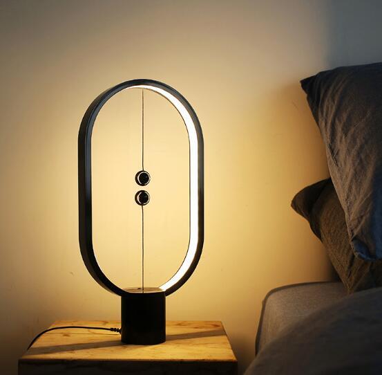 Magnetic LED Desk Lamp with Adjustable Brightness – Rechargeable Table Lamp for Home and Office