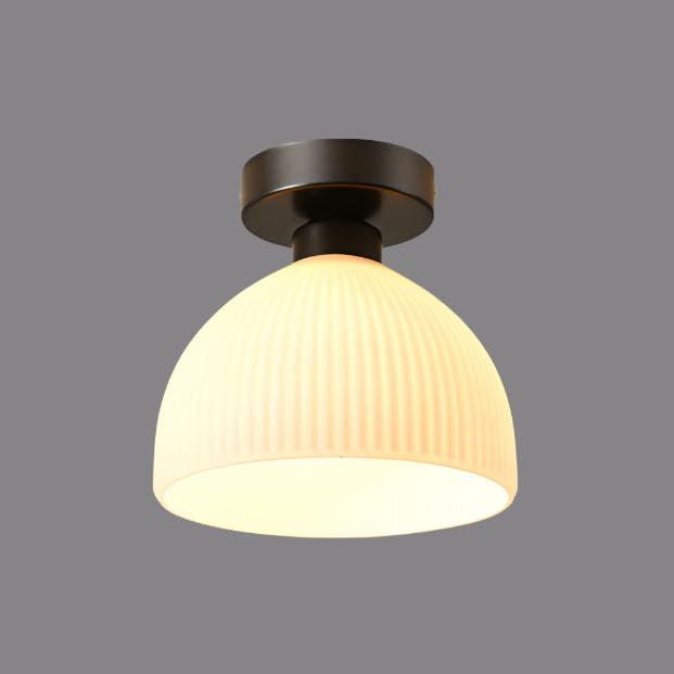 Variant image for Modern Milk White Glass Flush Mount Ceiling Light Fixture – Elegant Illumination for Contemporary Spaces-2