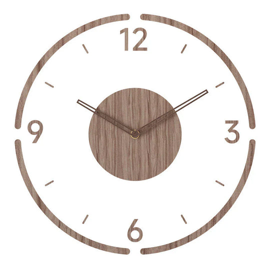 Nordic Minimalist Wooden Wall Clock – Modern & Stylish Home Decor