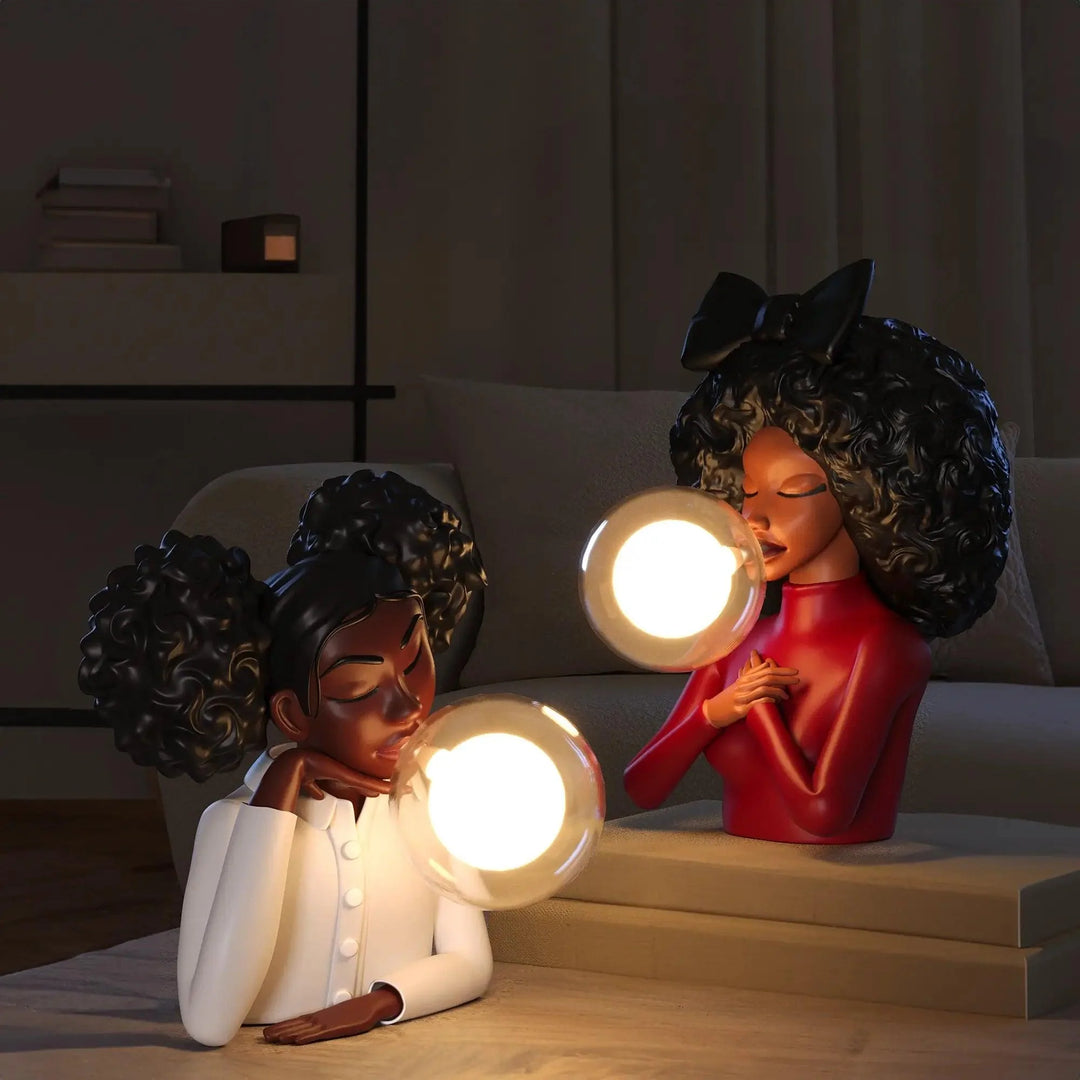 Colorful LED Table Lamp Collection – Modern Cultural Design for Living Room and Bedroom Illumination