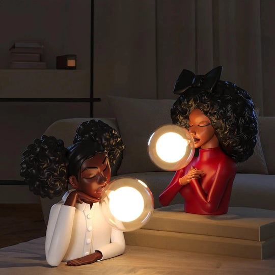 Colorful LED Table Lamp Collection – Modern Cultural Design for Living Room and Bedroom Illumination