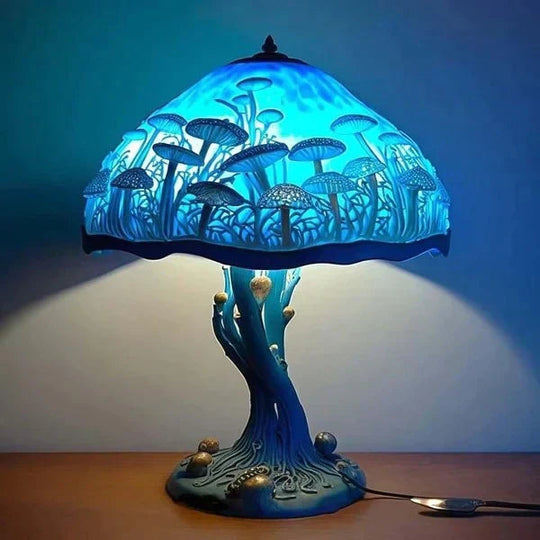 Lampe de table en vitrail charmante – Éclairage élégant et intemporel