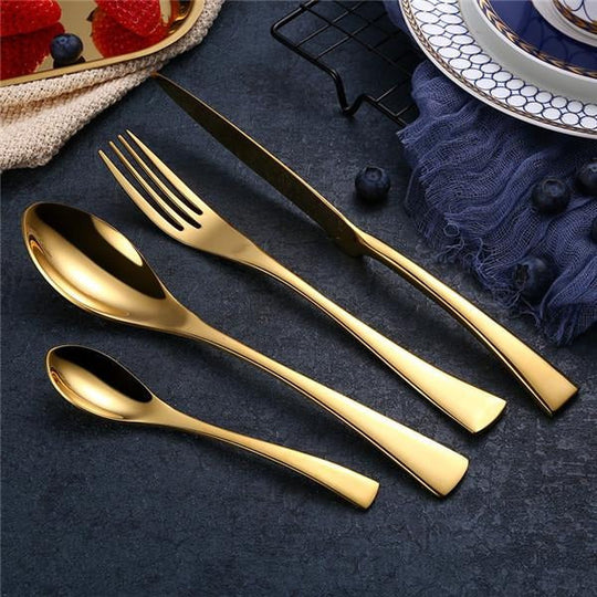 Vintage Cutlery Set - 16 or 32 Piece Silverware Set for Elegant Dining, Classic Design, Durable and Dishwasher Safe