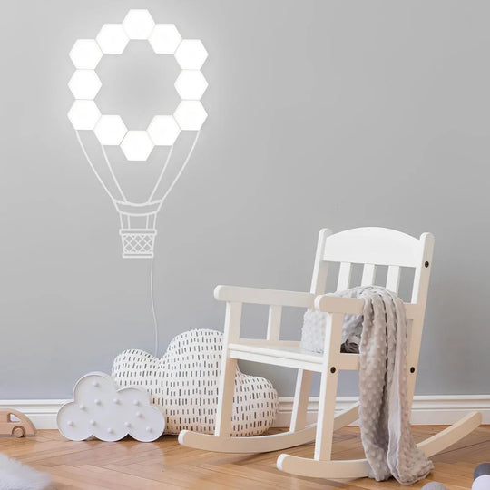 Customizable LED Wall Panels with 16 Million Colors and Music Sync – Hexagonal Design for Creative Lighting