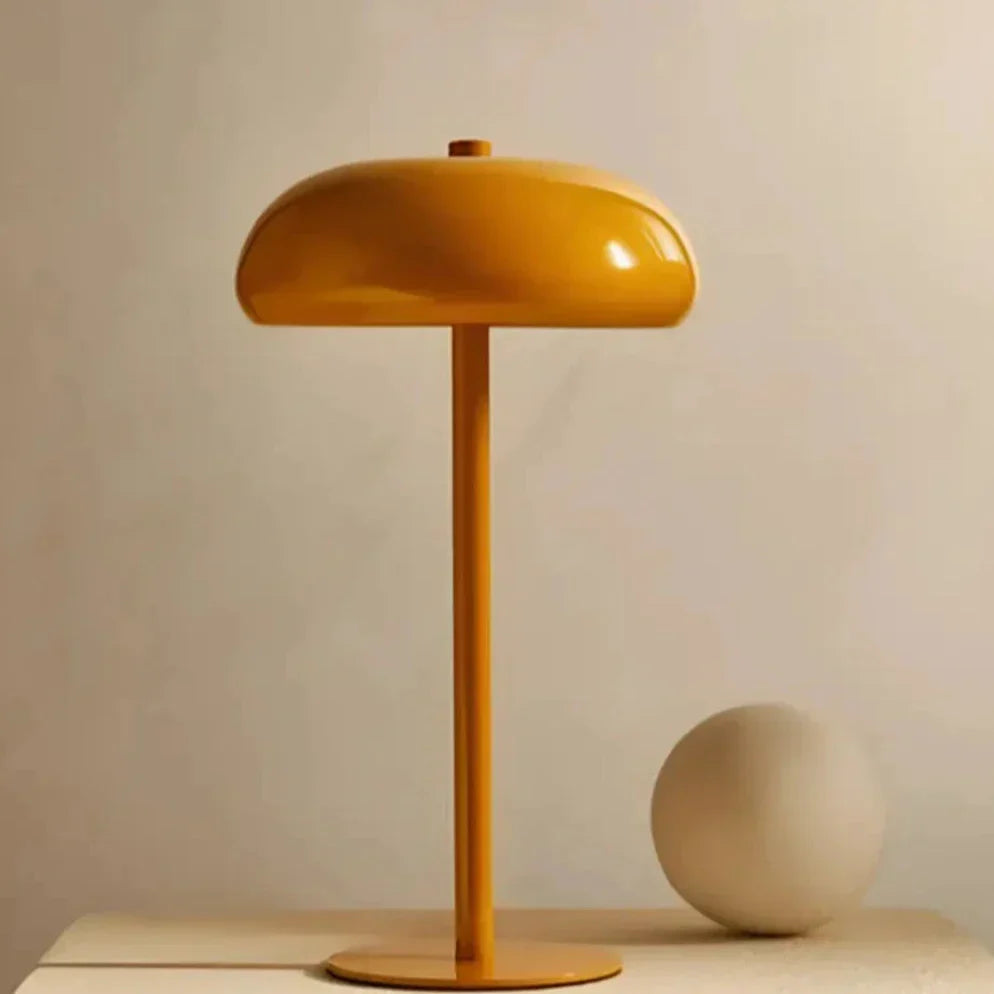 Sleek Retro Table Lamp with Touch Control – Rechargeable Cordless Bedside or Desk Lamp for Modern Spaces